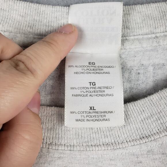 Leadface Band Tee Gray Size XL Graffiti Graphic Streetwear Trash NSFW Maximalist - Picture 4 of 6